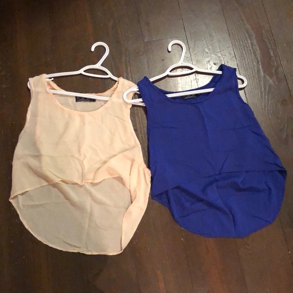 Follow Bundle of Crop Asymmetric Tanks - Picture 1 of 3